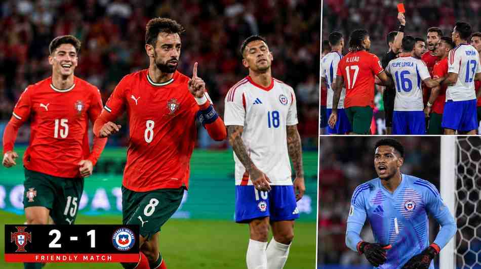 Portugal Edge Chile in Heated Friendly as Bruno Fernandes Shines